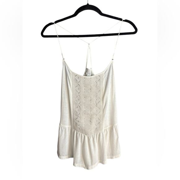 American Eagle Outfitters Cream Backless Peplum Camisole XS - Picture 5 of 7